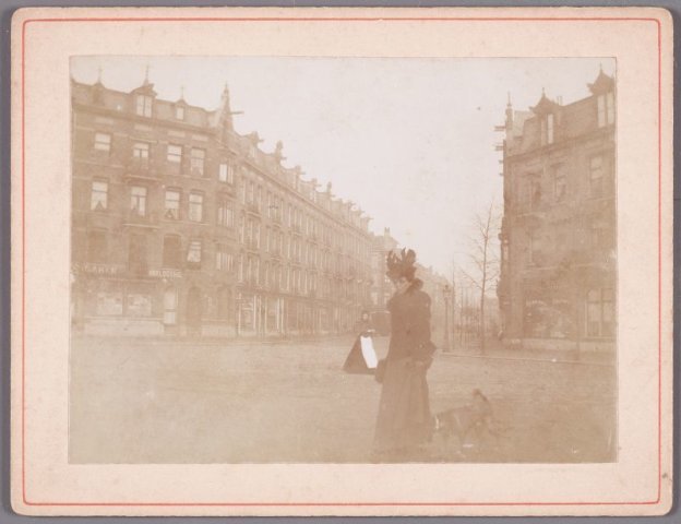 De Bosboom Toussaintstraat gezien vanaf de Eerste Constantijn Huygensstraat, omstreeks 1895.