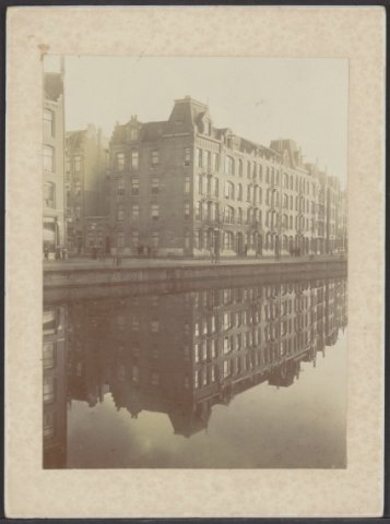De Da Costagracht en de Da Costakade gezien in zuidelijke richting, omstreeks 1900.